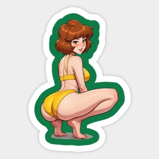 April O'Squat Sticker